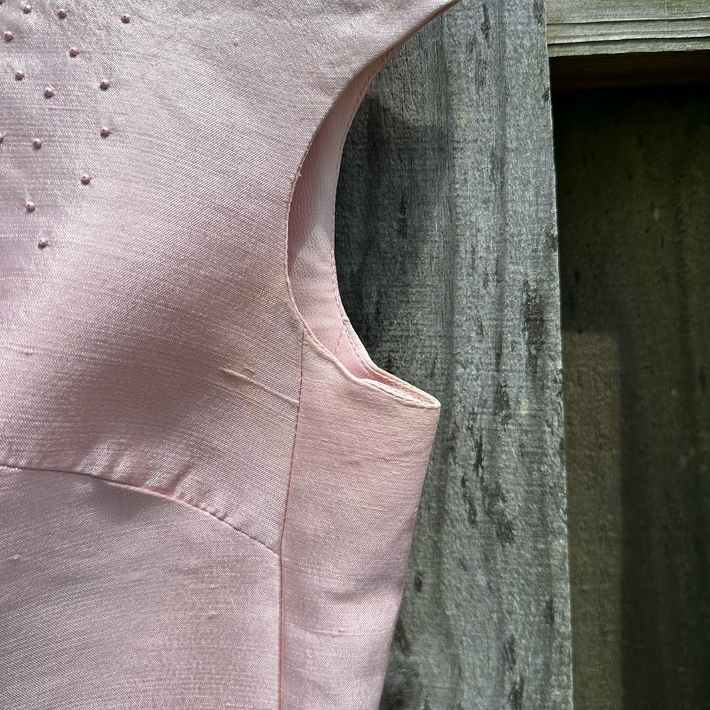 Vintage Briny Marlin Women's Pink Silk Jacket Set Union Made in USA! - Picture 12 of 16